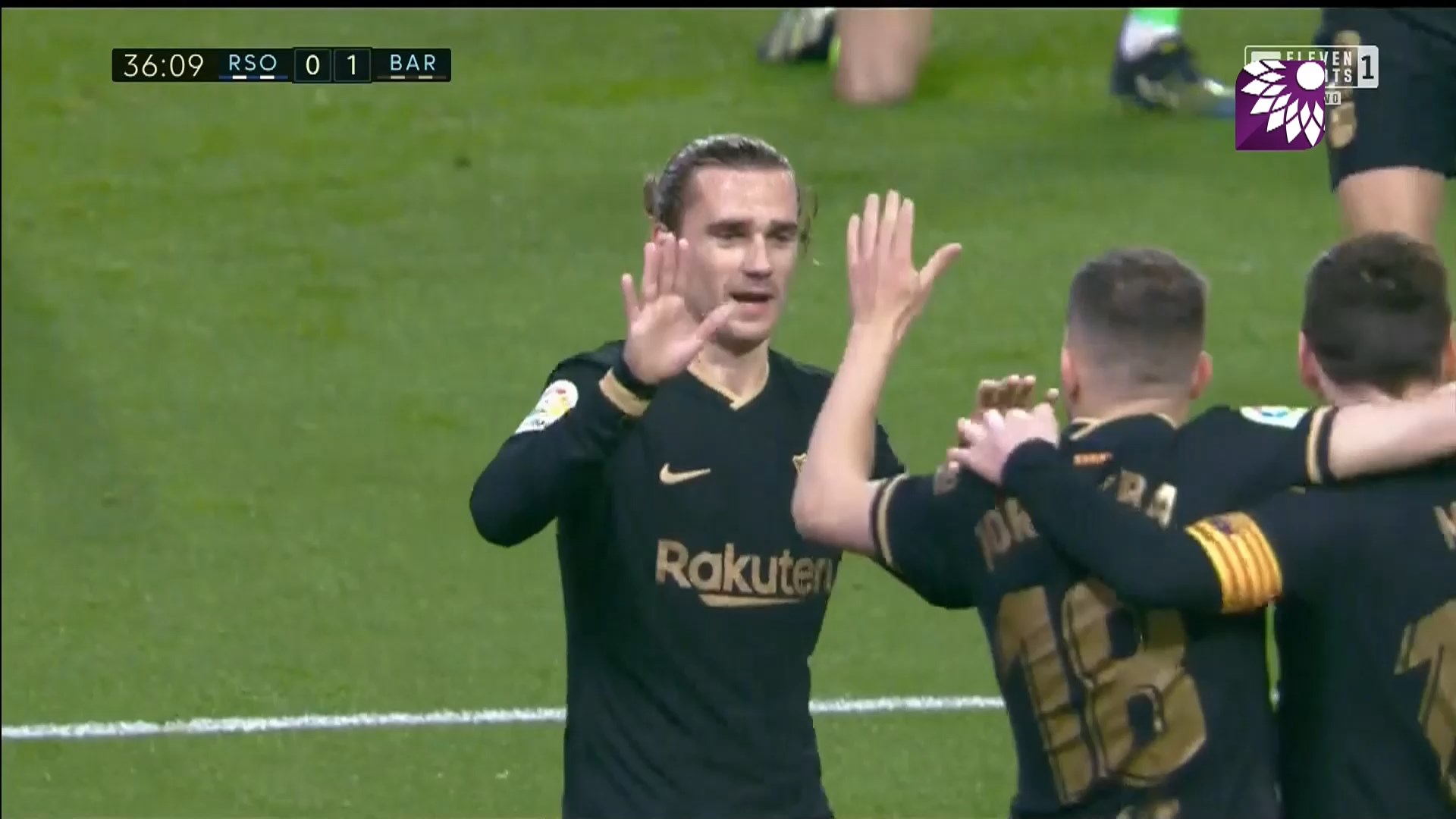 شاهد الهدف الاول ( 1-0 ) لصالح برشلونة في شباك ريال سوسيداد