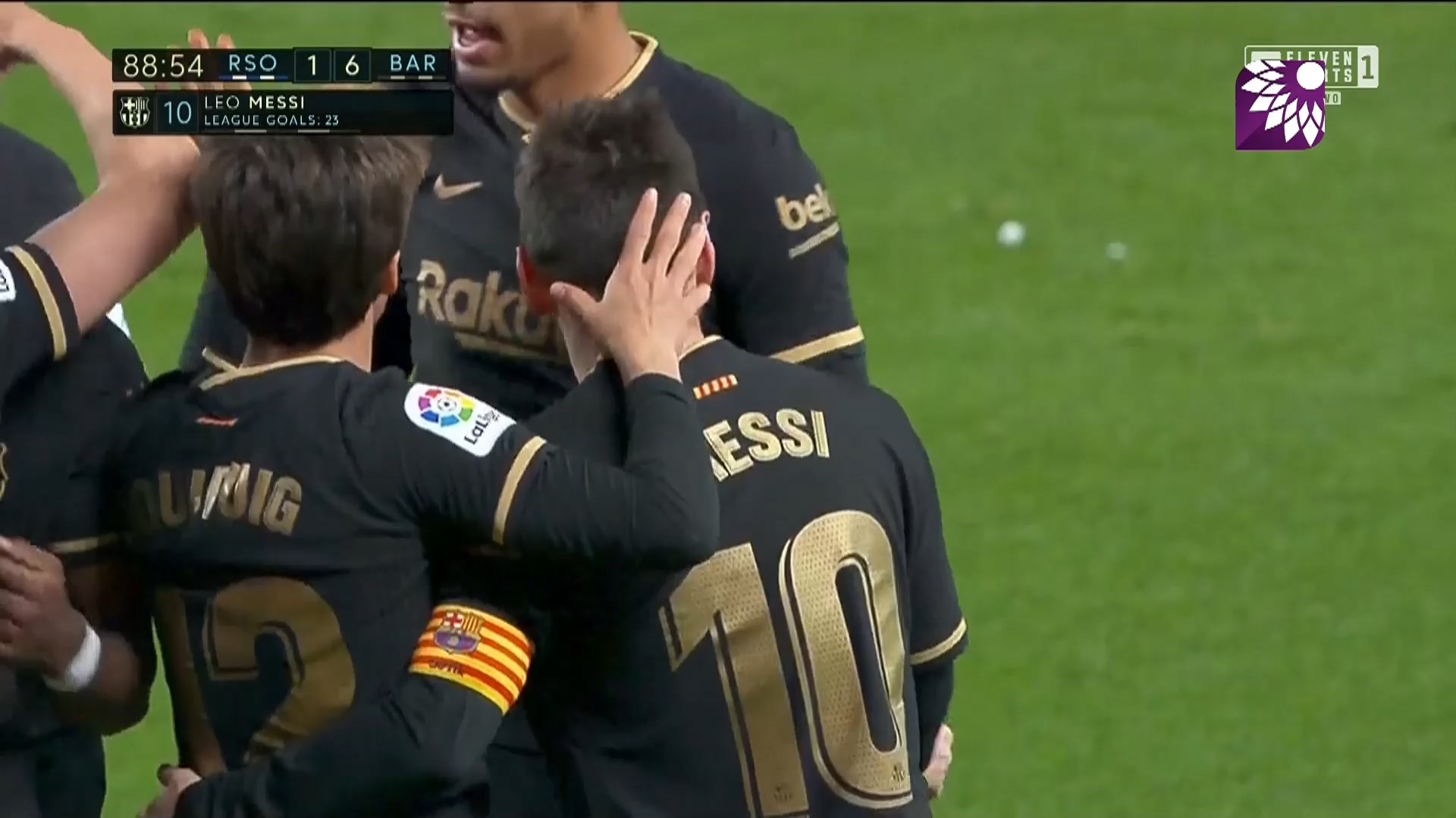 شاهد الهدف السادس ( 6-1 ) لصالح برشلونة في شباك ريال سوسيداد