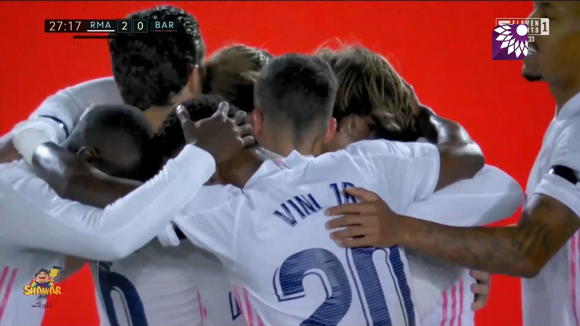 شاهد الهدف الثاني ( 2-0 ) لصالح ريال مدريد في شباك برشلونة