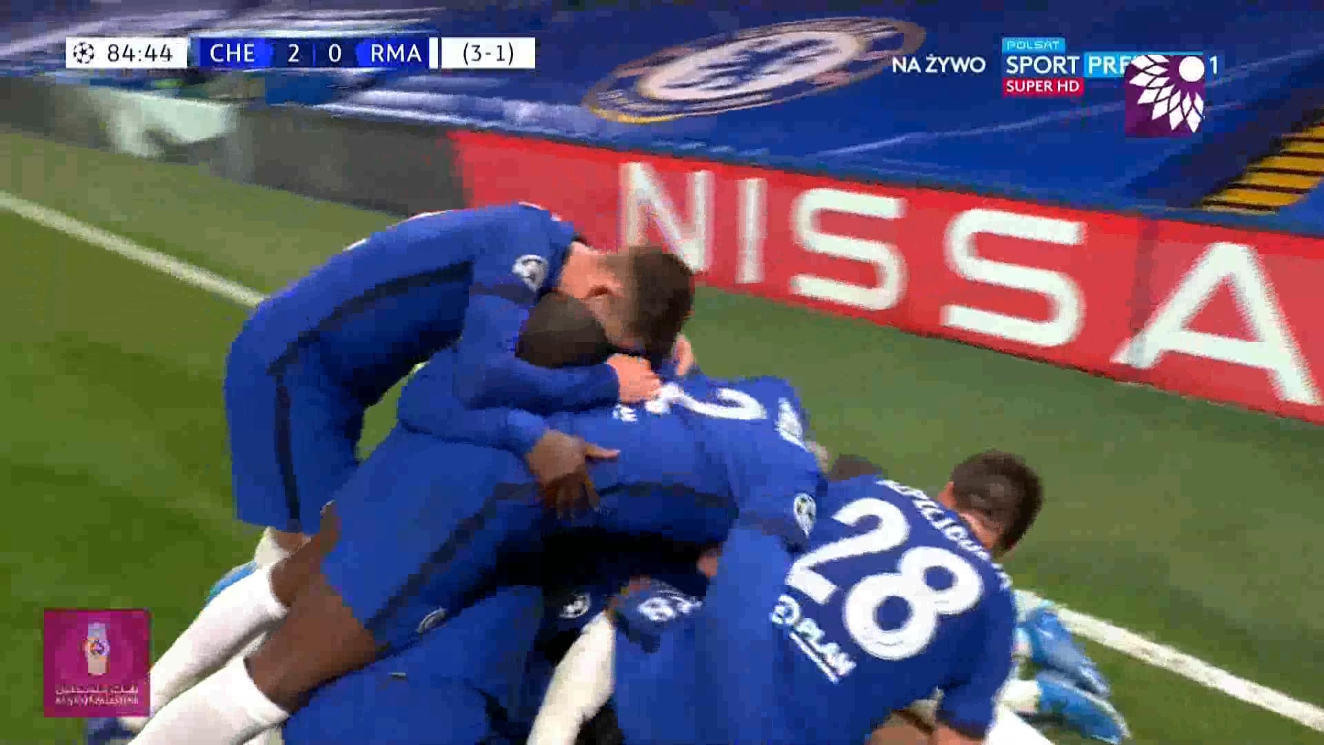 شاهد الهدف الثاني ( 2-0 ) لصالح تشيلسي في شباك ريال مدريد