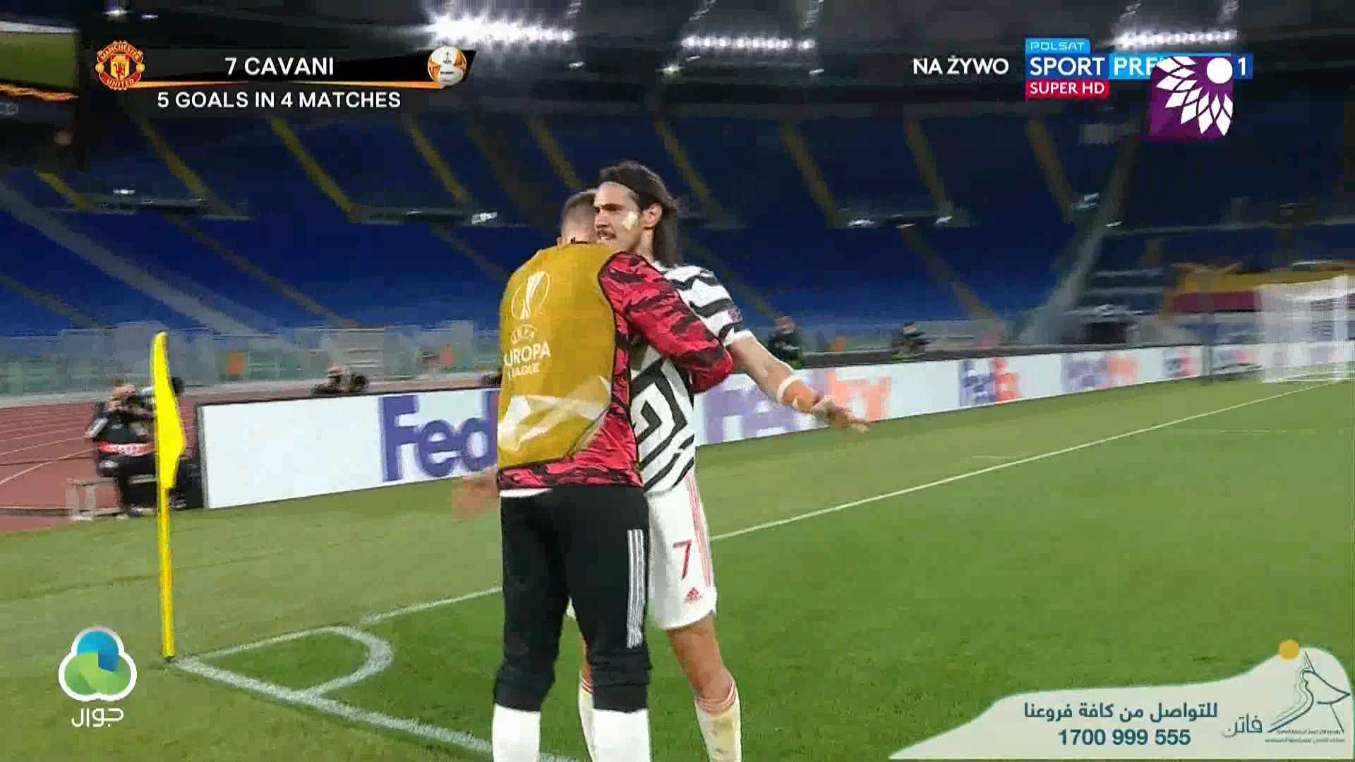 شاهد هدف التعادل الثاني ( 2-2 ) لصالح مانشستر يونايتد في شباك روما