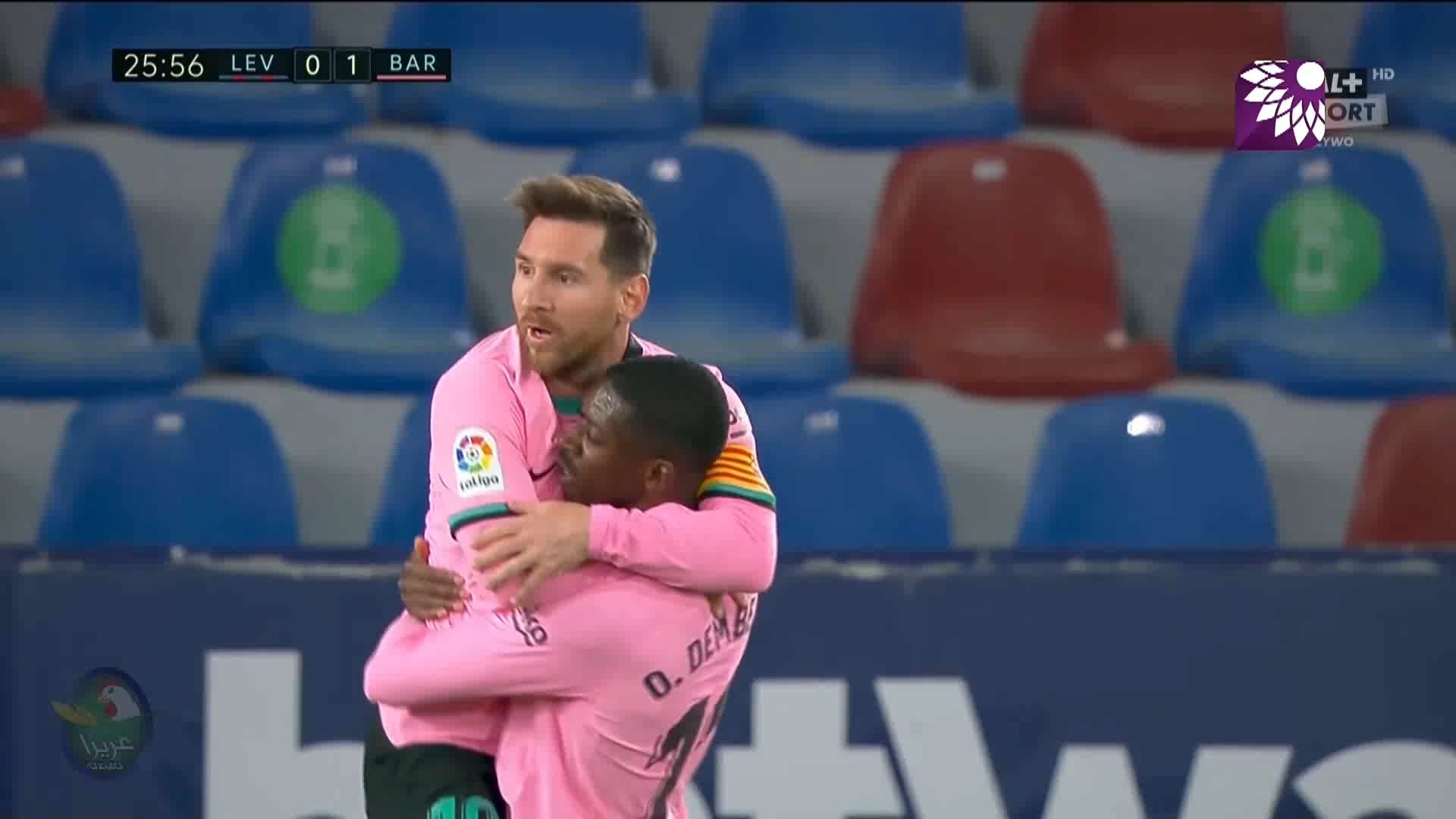 شاهد الهدف الاول ( 1-0 ) لصالح برشلونة في شباك ليفانتي