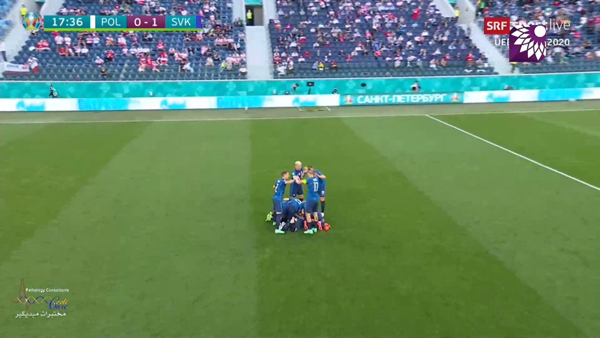 شاهد الهدف الاول (1 – 0) لصالح سلوفاكيا في شباك بولندا