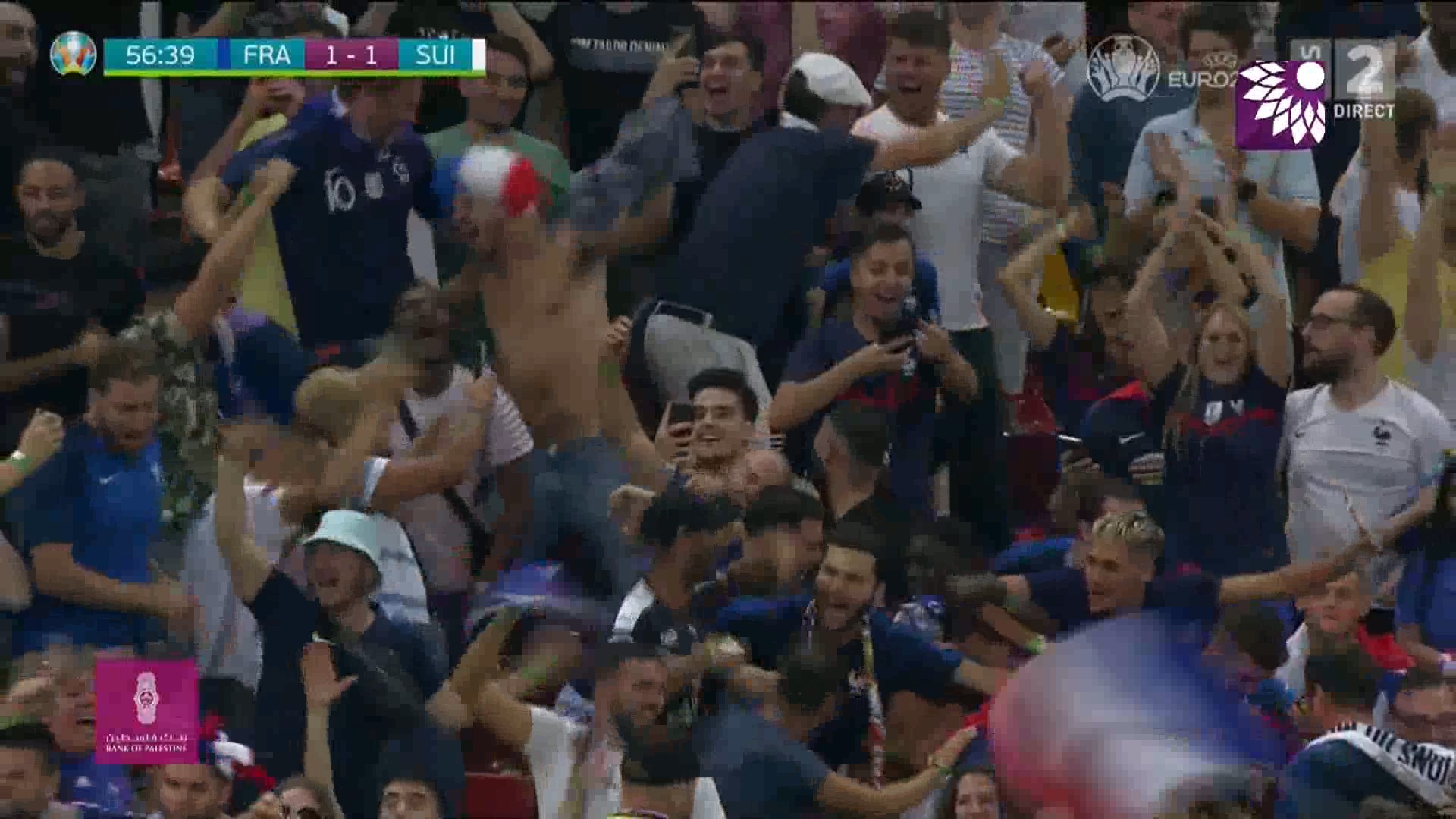شاهد هدف التعادل (1 – 1) لصالح فرنسا في شباك سويسرا