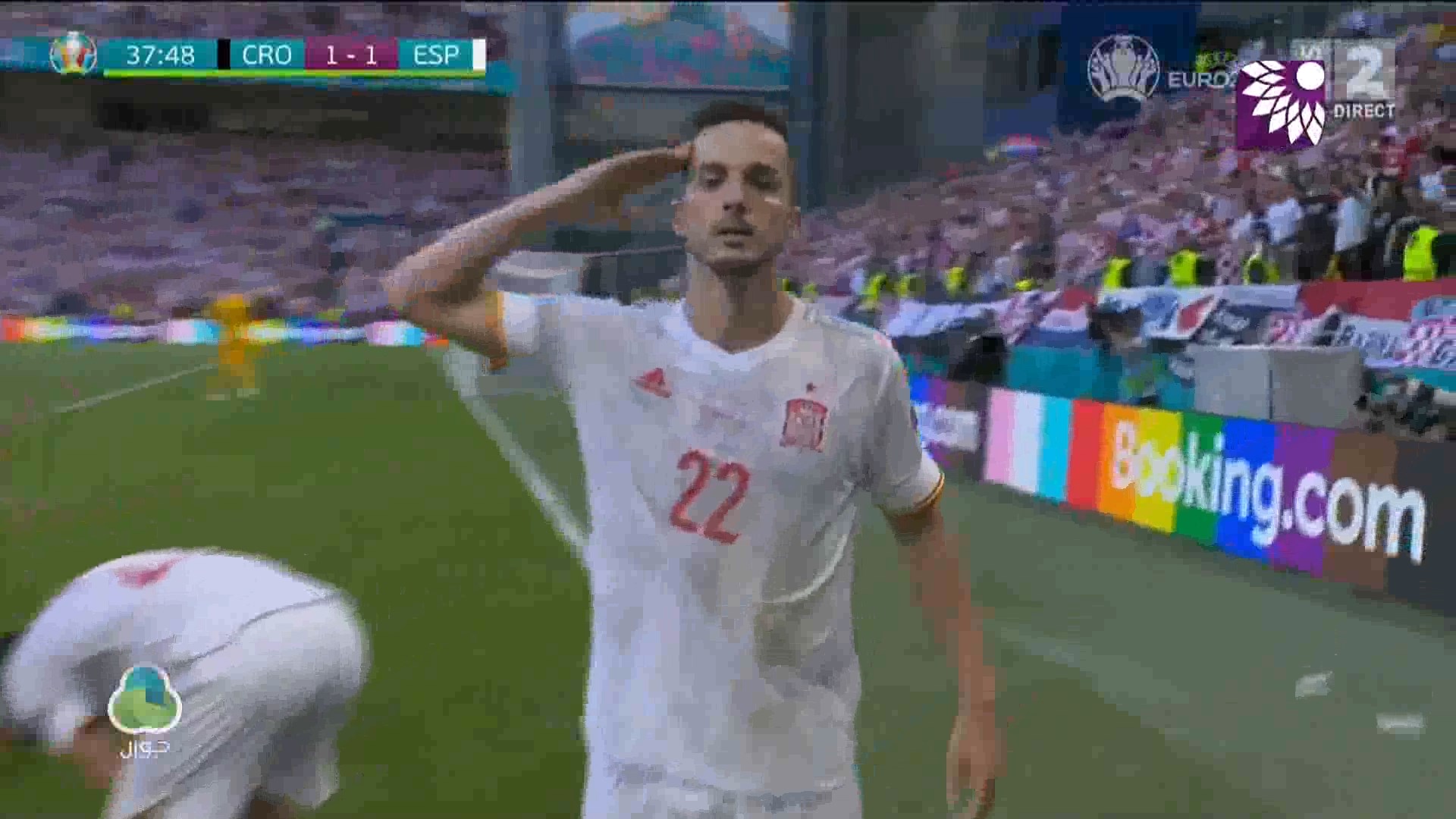 شاهد هدف التعادل (1 – 1) لصالح إسبانيا في شباك كرواتيا