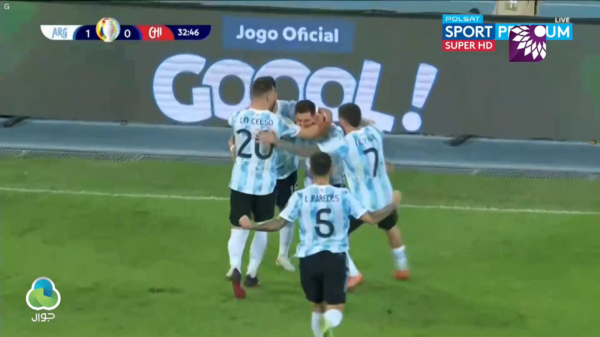 شاهد الهدف الاول (1 – 0) لصالح الأرجنتين في شباك تشيلي