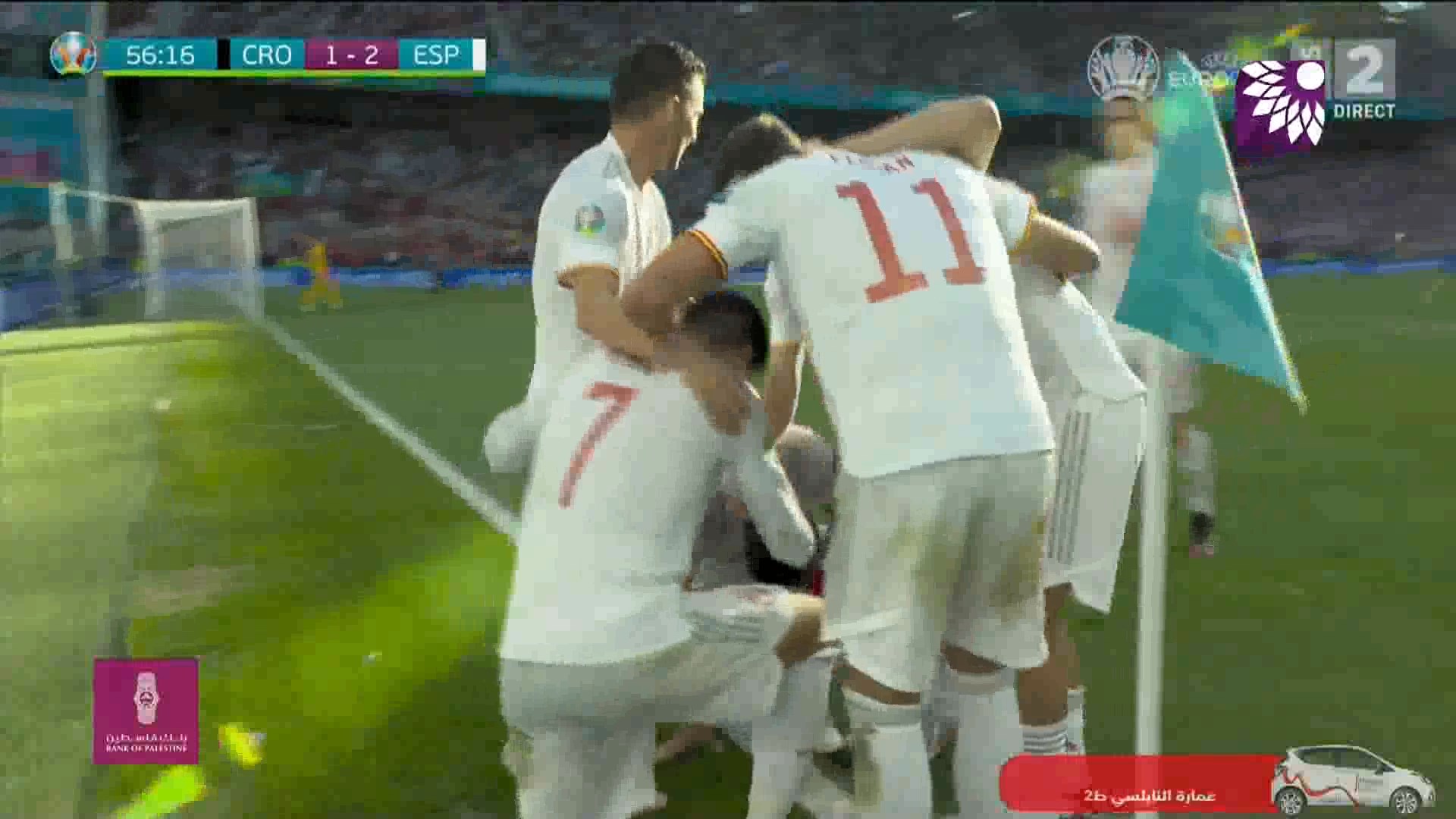 شاهد الهدف الثاني (2 – 1) لصالح إسبانيا في شباك كرواتيا