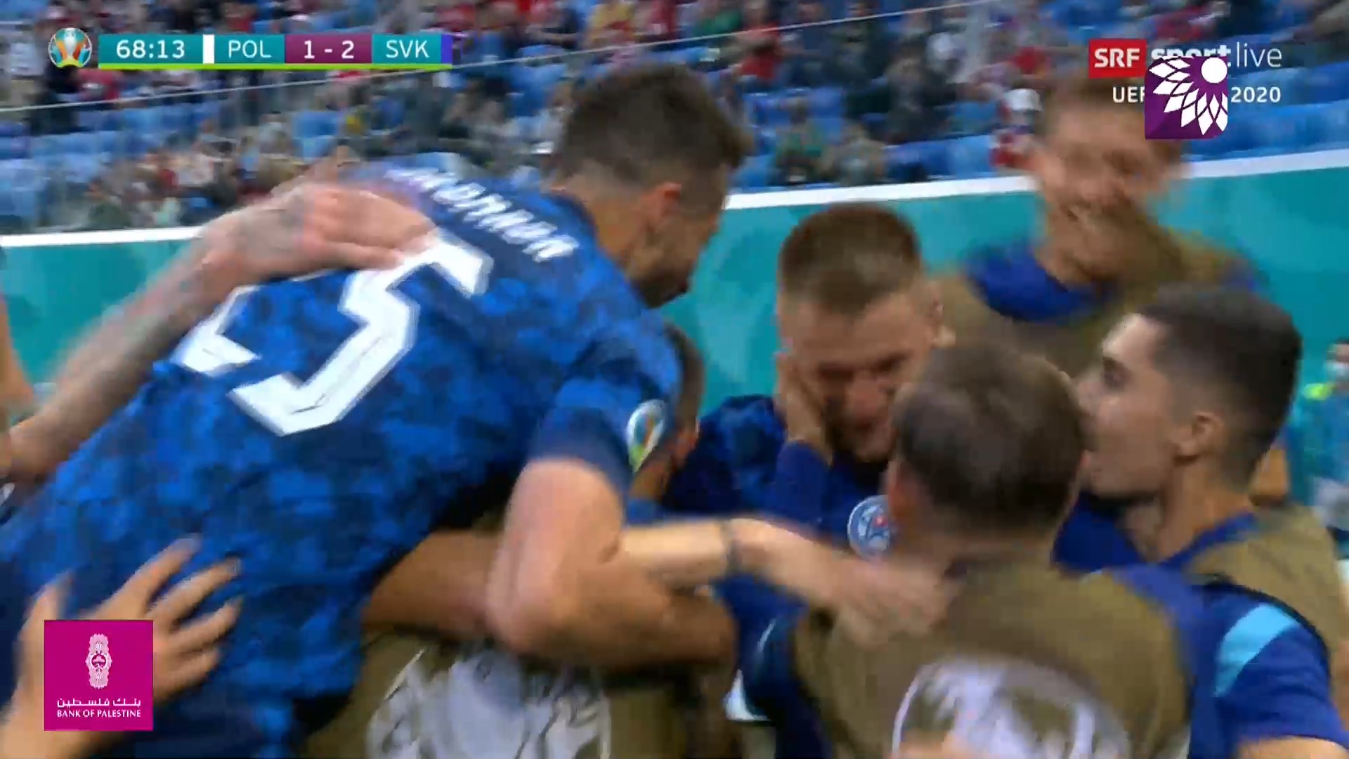 شاهد الهدف الثاني (2 – 1) لصالح سلوفاكيا في شباك بولندا