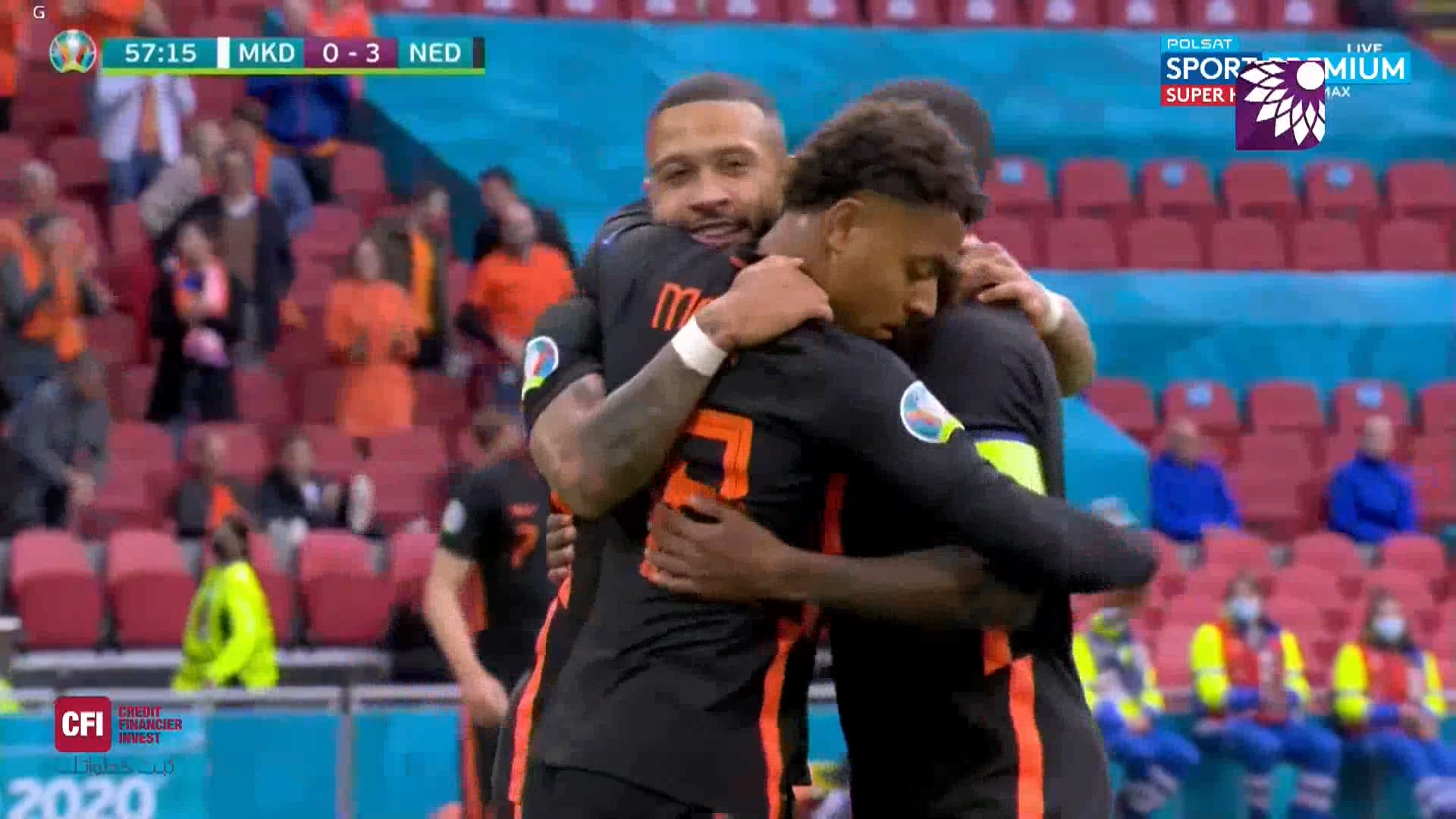 شاهد الهدف الثالث (3 – 0) لصالح هولندا شباك مقدونيا