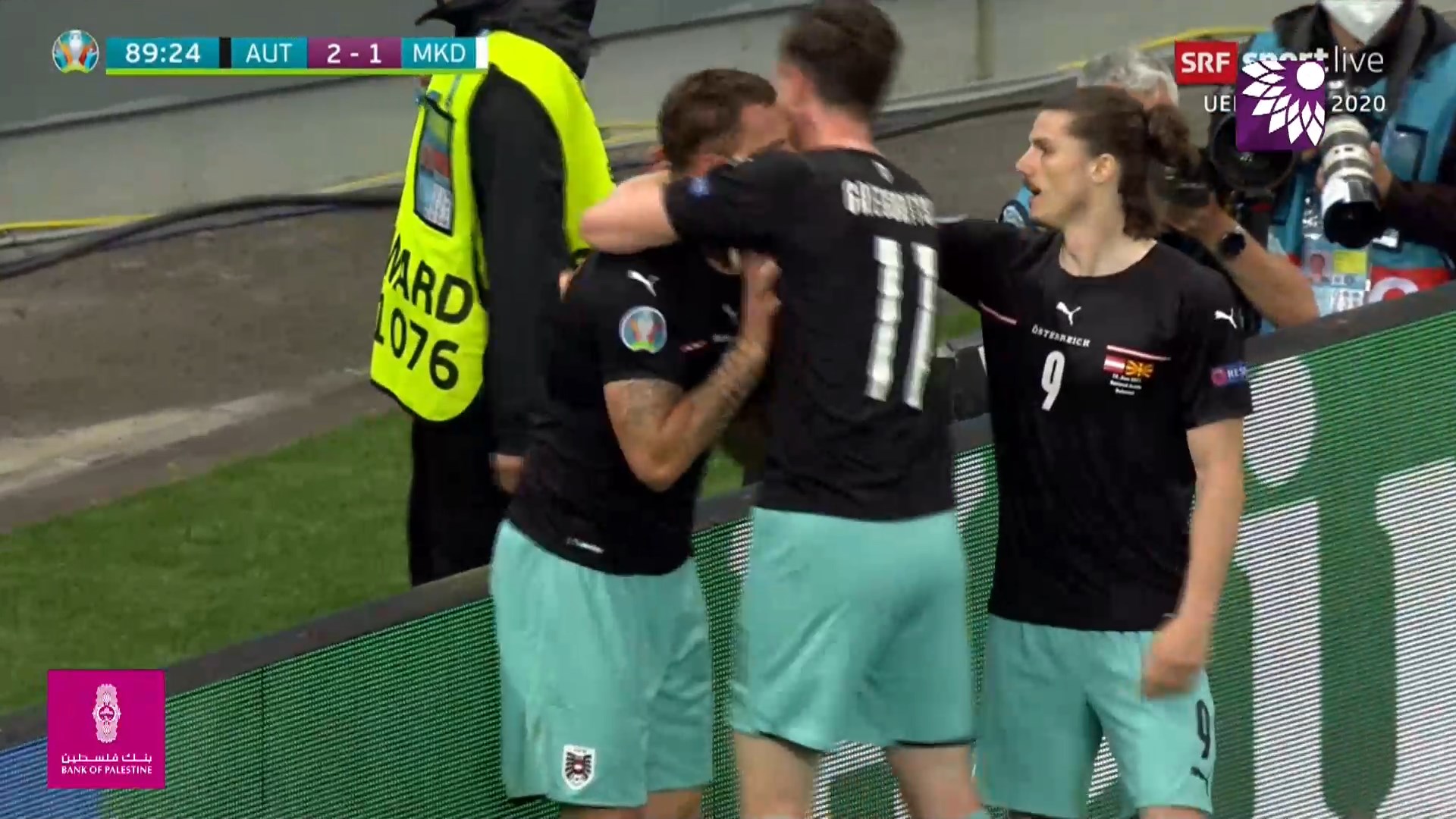 شاهد الهدف الثالث ( 3-1 ) لصالح النمسا في شباك مقدونيا الشمالية