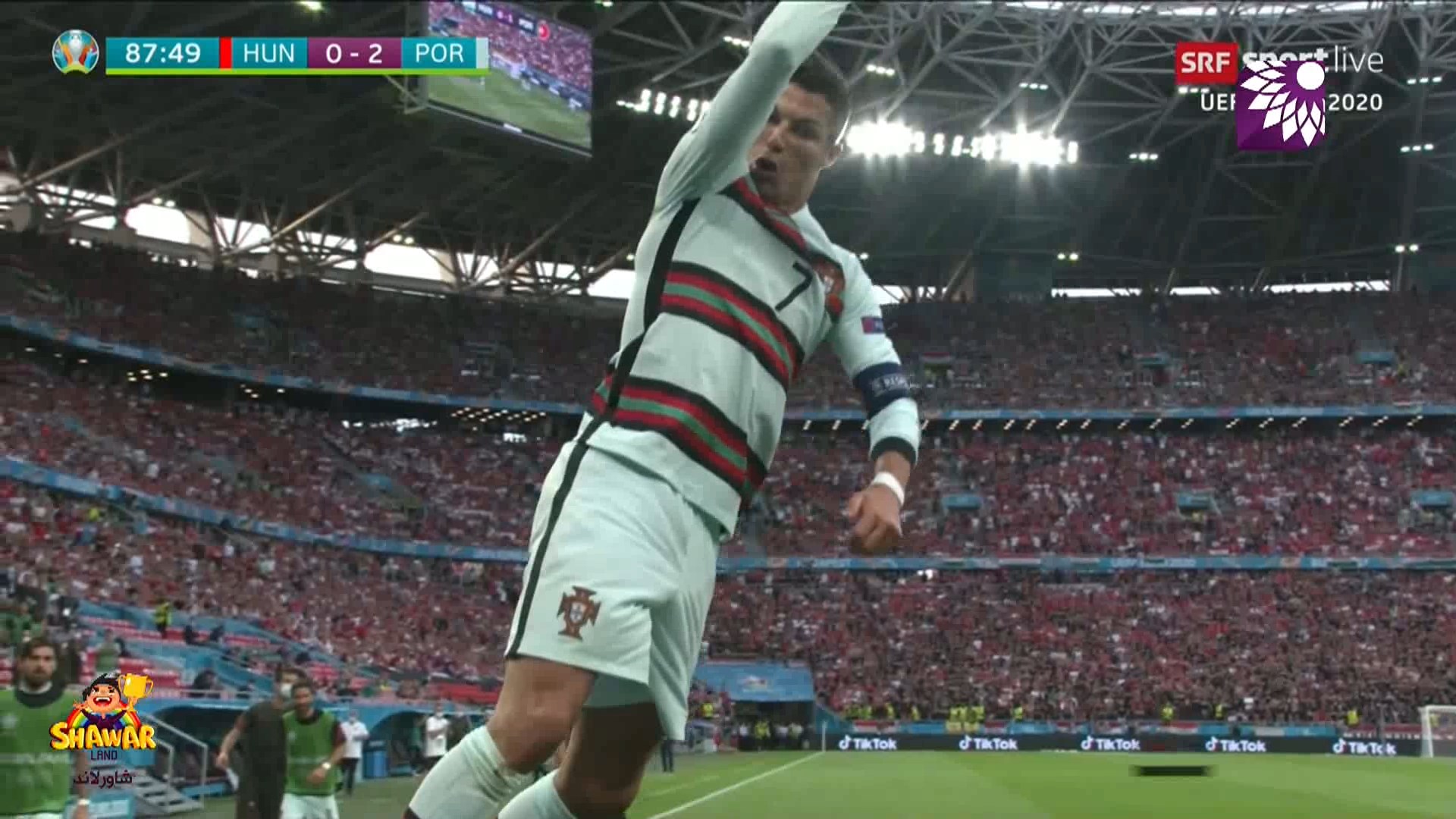 شاهد الهدف الثاني (2-0 ) لصالح البرتغال في شباك المجر