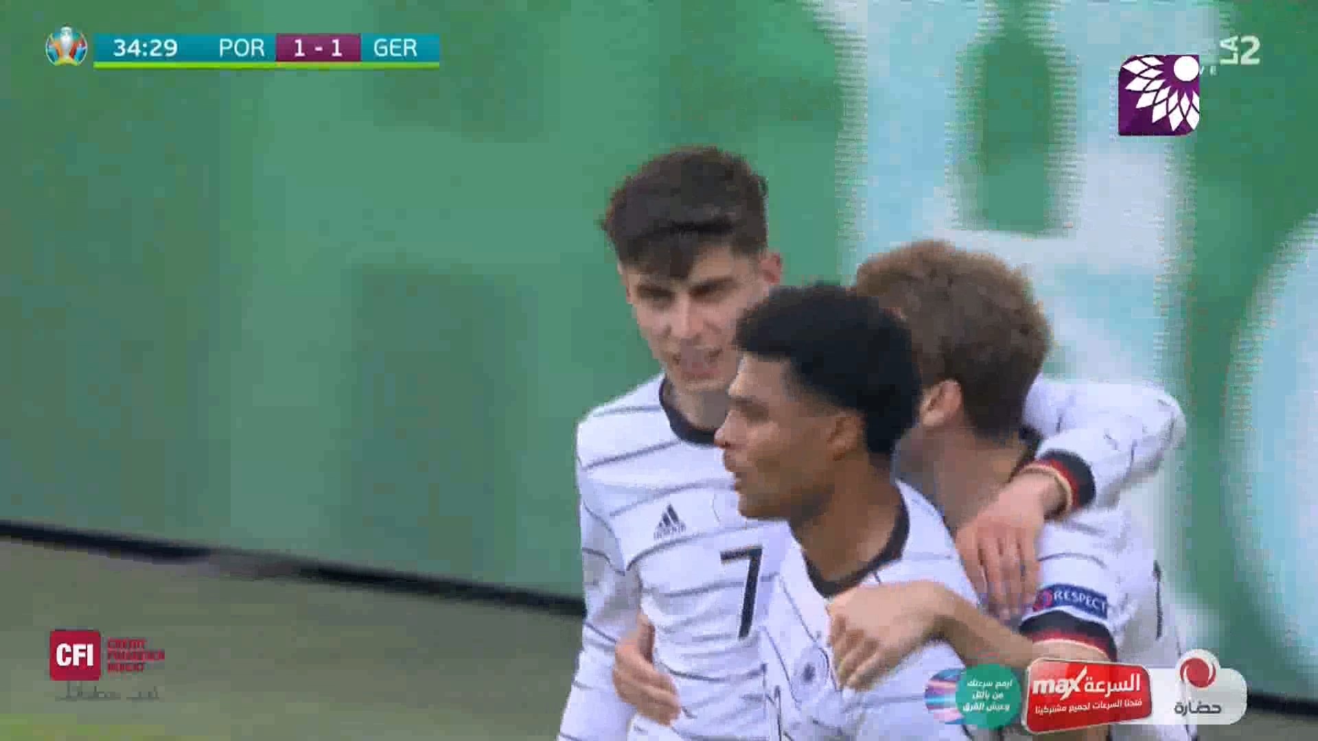 شاهد هدف التعادل (1-1) لصالح المانيا في شباك البرتغال