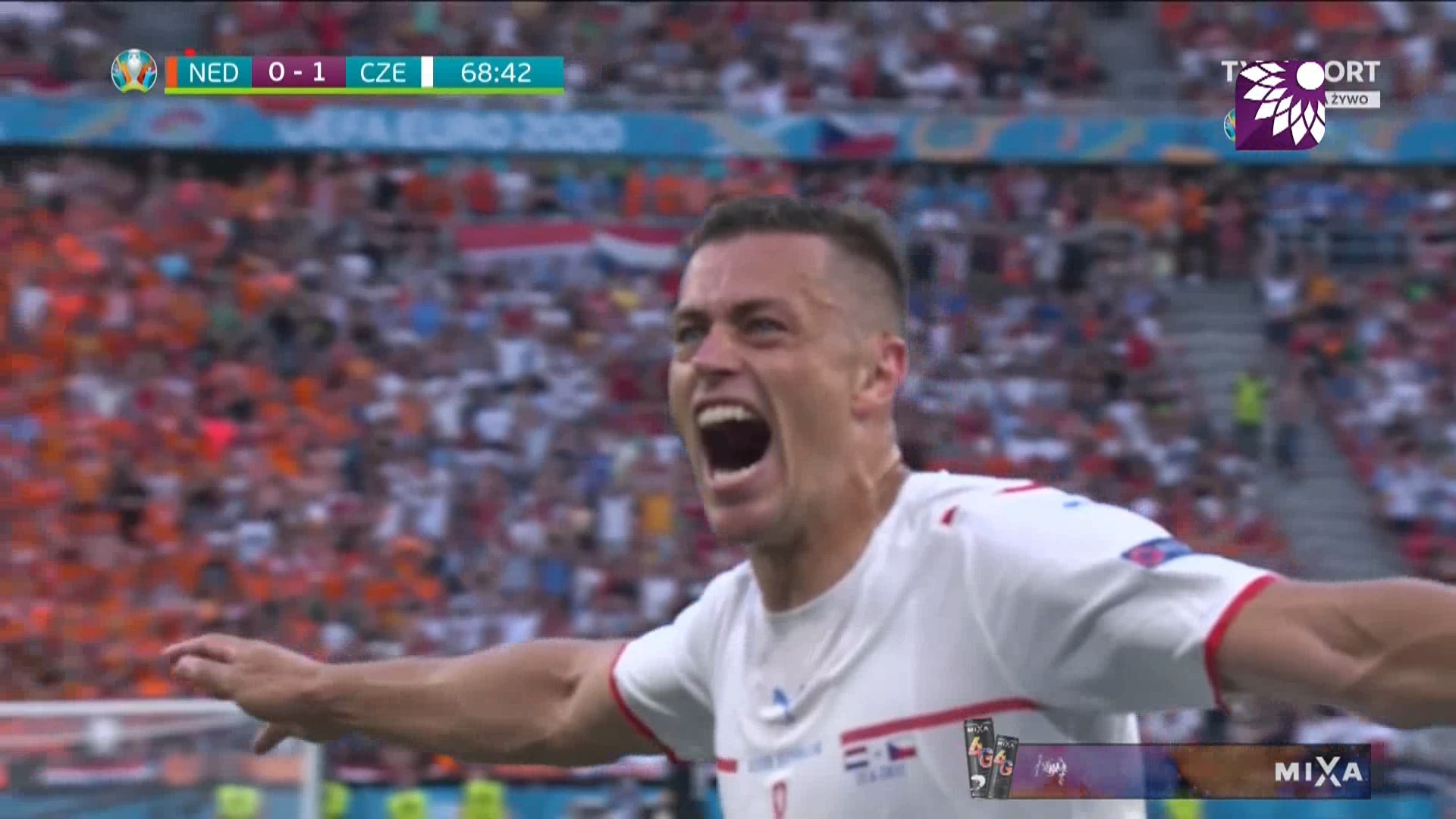 شاهد الهدف الاول (1-0 ) لصالح التشيك في شباك هولندا