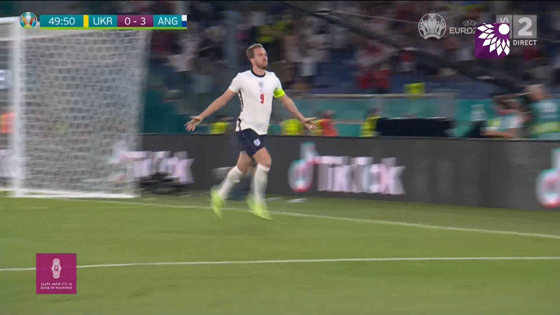 شاهد الهدف الثالث ( 3-0 ) لصالح انجلترا في شباك اوكرانيا
