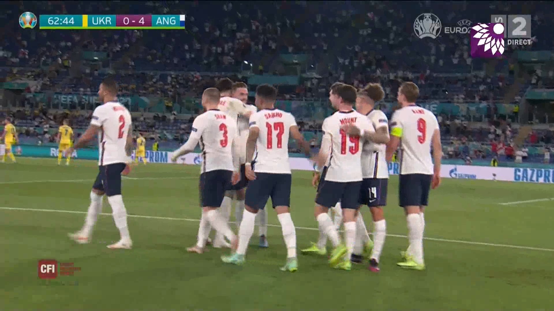 شاهد الهدف الرابع ( 4-0 ) لصالح انجلترا في شباك اوكرانيا