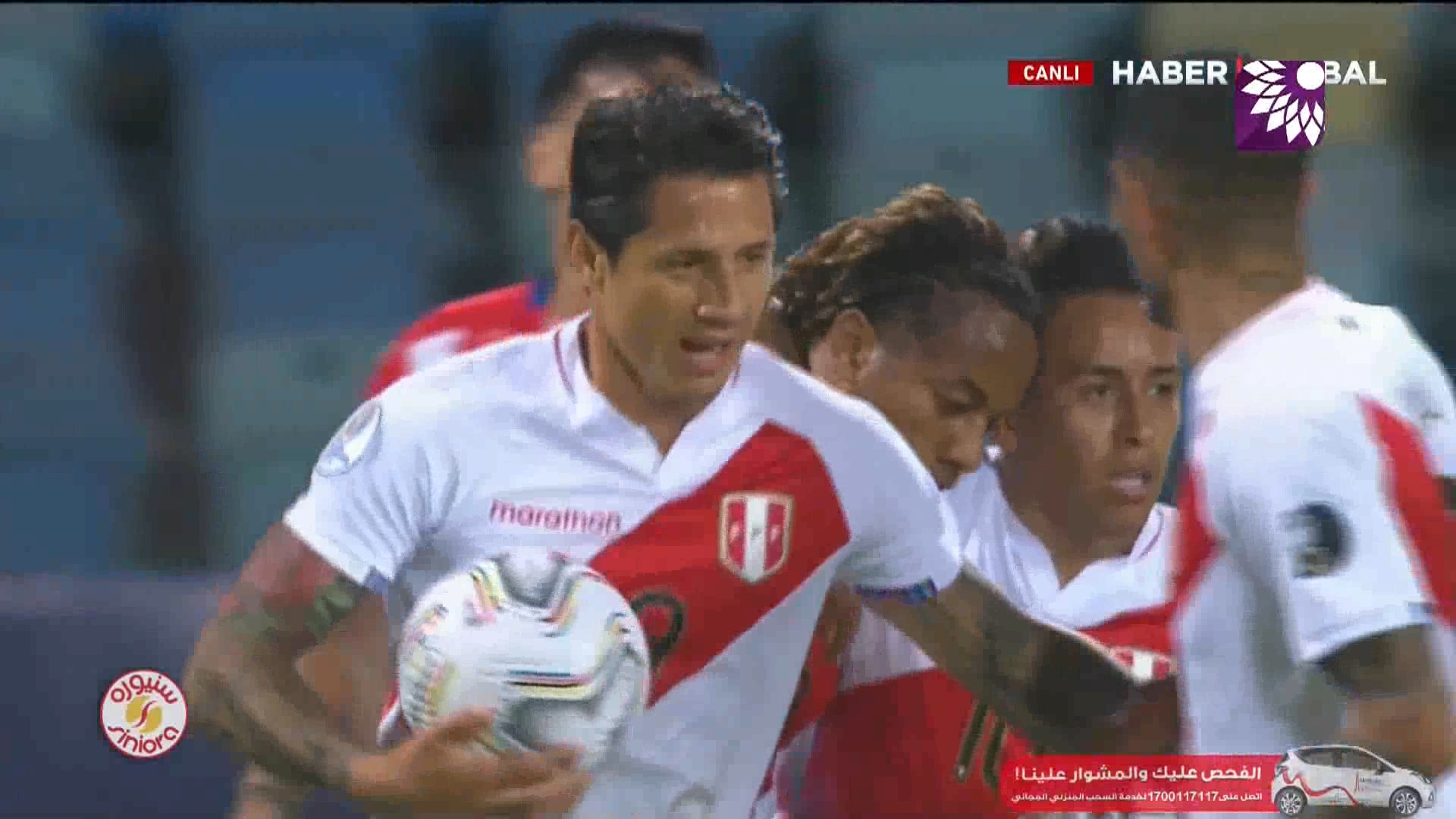 شاهد هدف التعادل (1-1) لصالح بيرو في شباك باراغواي