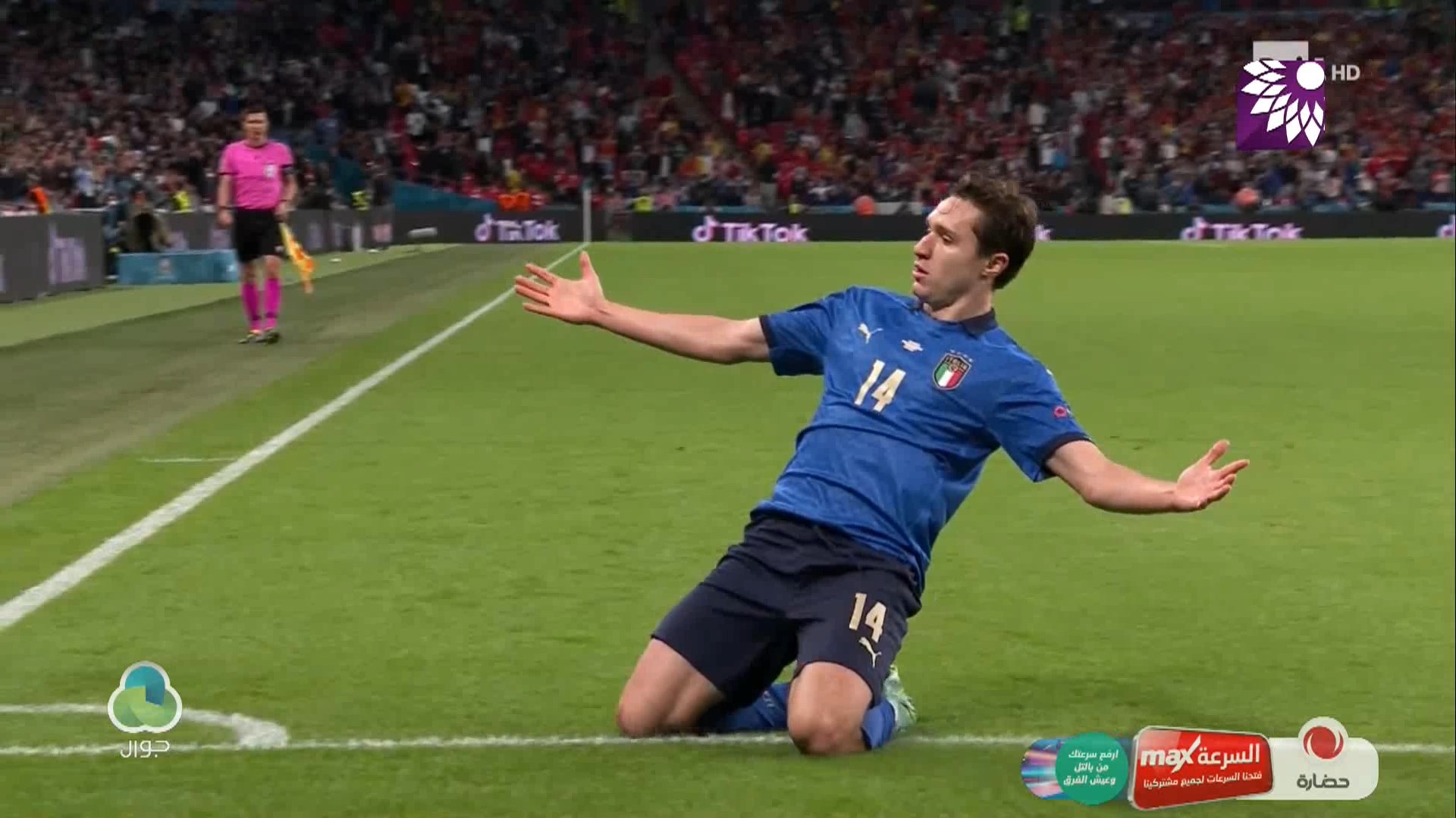 شاهد الهدف الاول (1-0 ) لصالح ايطاليا في شباك اسبانيا