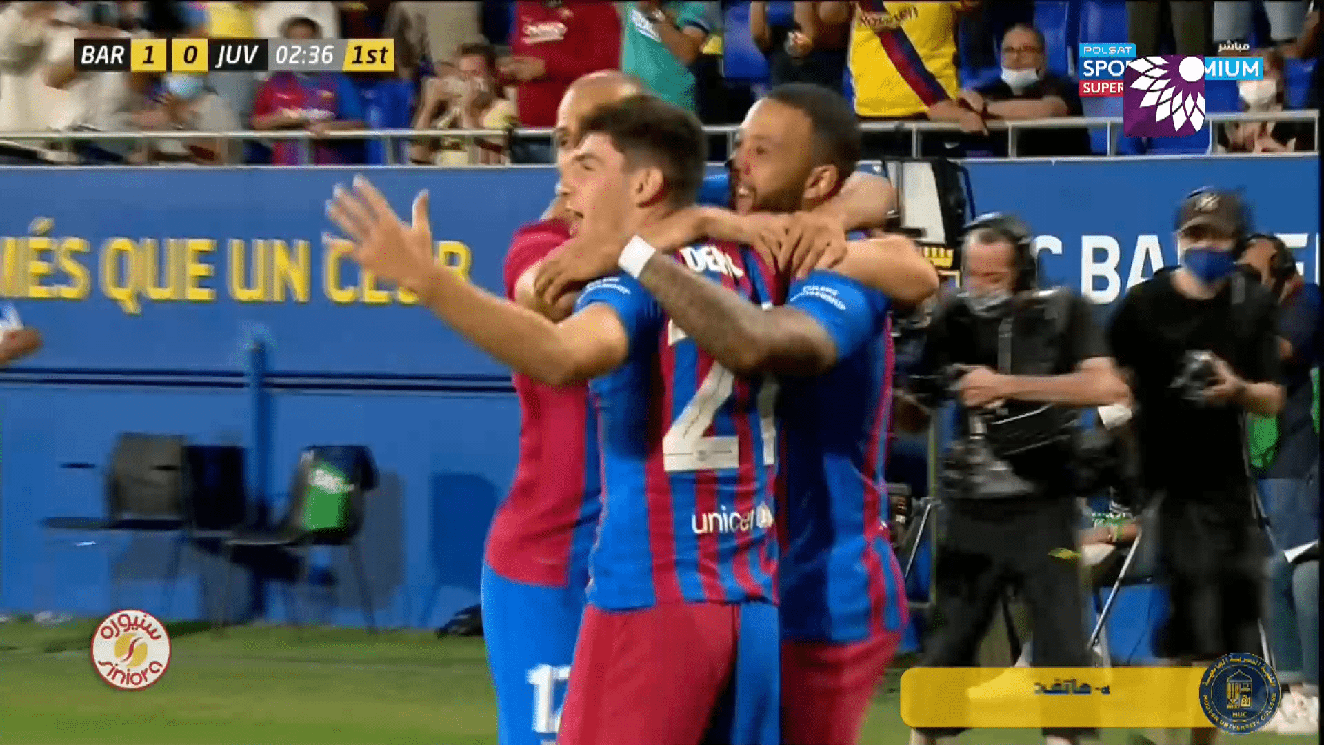 شاهد الهدف الأول (1 – 0) لصالح برشلونة في شباك يوفنتوس