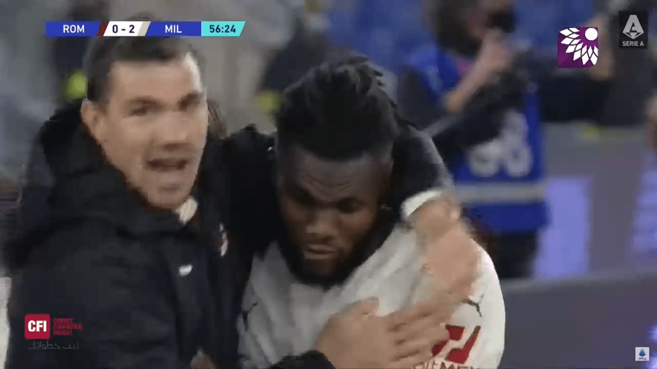 شاهد الهدف الثاني (2-0) لصالح ميلان في شباك روما