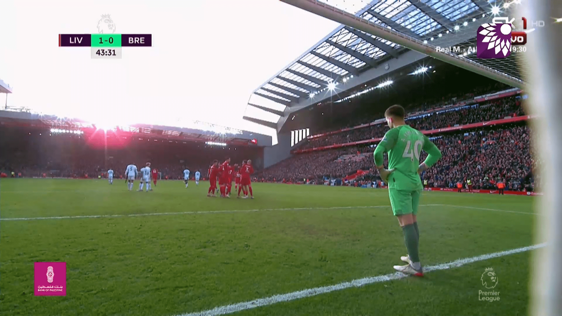 شاهد الهدف الاول (1-0) لصالح برينتفورد في شباك ليفربول