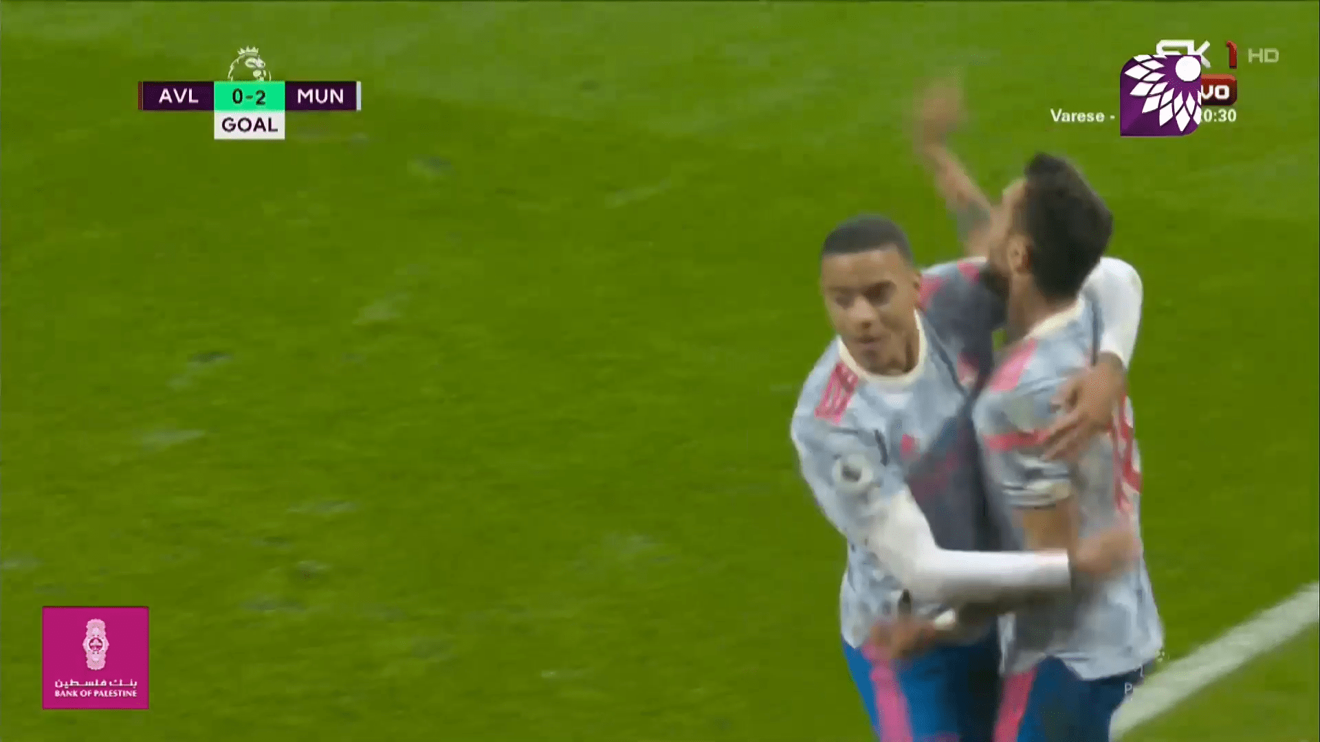 شاهد هدف التعادل (2-2) لصالح استون فيلا في شباك مانشستر يونايتد