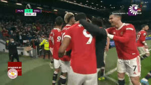 شاهد الهدف الاول (1-0) لصالح مانشستر يونايتد في شباك وست هام يونايتد
