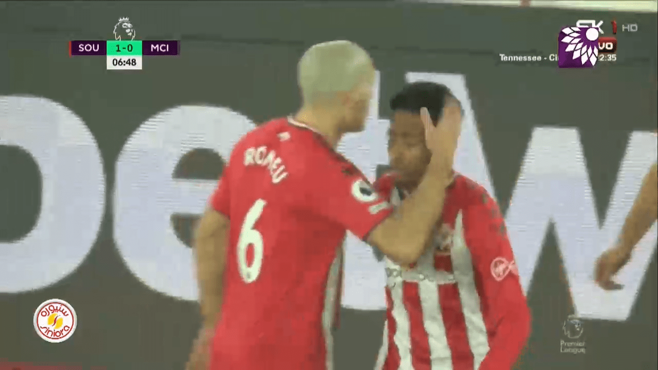 شاهد الهدف الاول (1-0) لصالح ساوثهامتون في شباك مانشستر سيتي