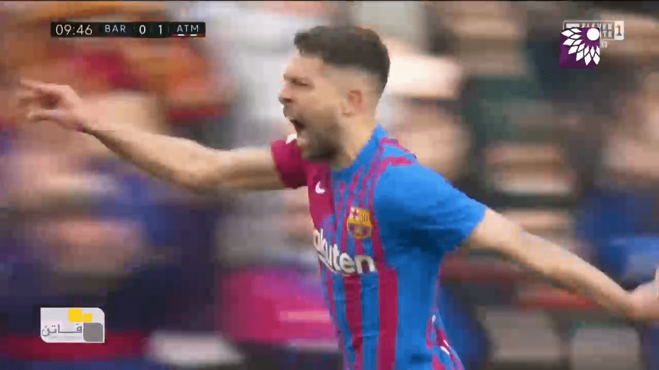 شاهد هدف التعادل (1-1) لصالح برشلونة في شباك اتلتيكو مدريد