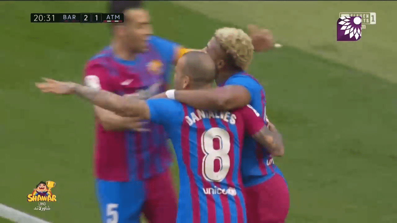 شاهد الهدف الثاني (2-1) لصالح برشلونة في شباك اتلتيكو مدريد
