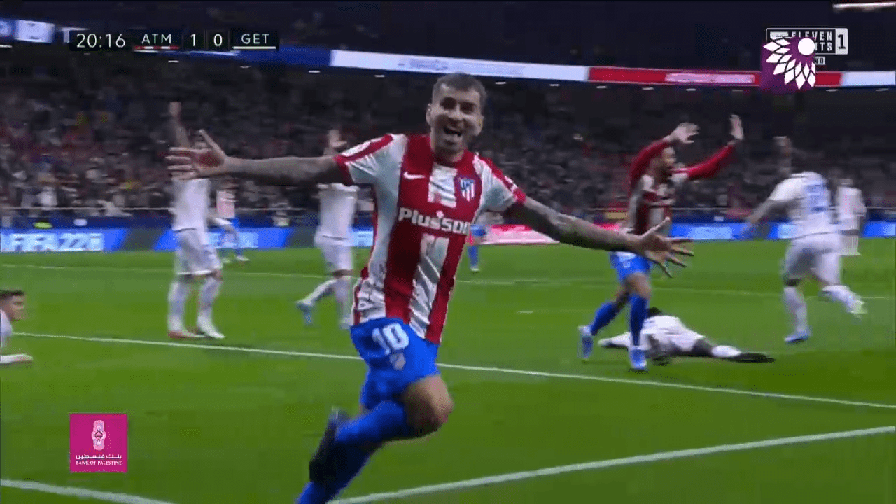 شاهد الهدف الاول (1-0) لصالح اتلتيكو مدريد في شباك خيتافي