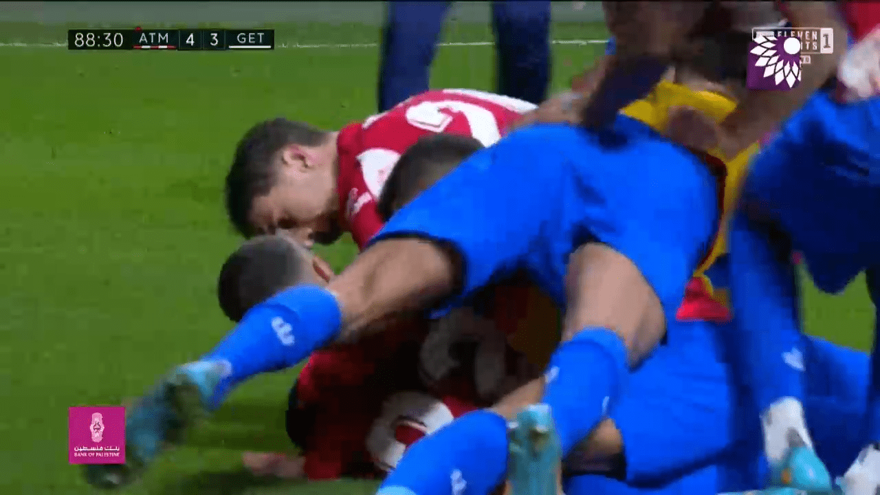 شاهد الهدف الرابع (4-3) لصالح اتلتيكو مدريد في شباك خيتافي