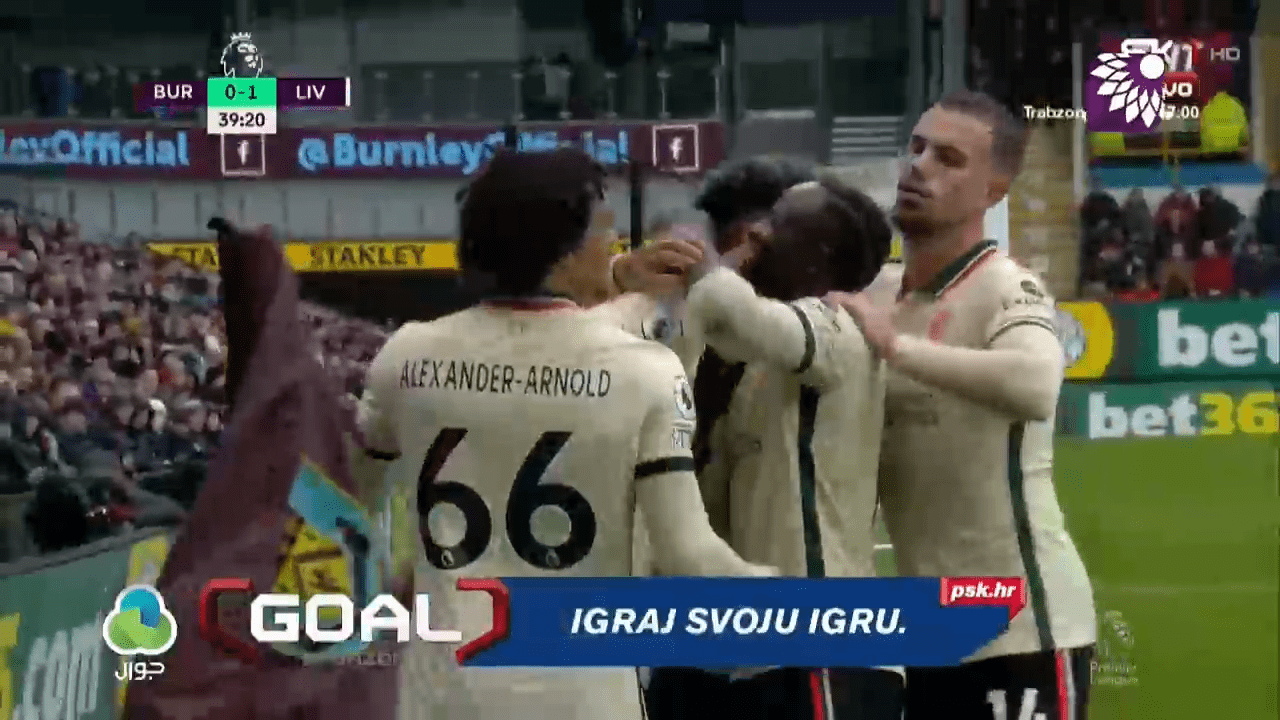 شاهد الهدف الاول(1-0) لصالح ليفربول في شباك بيرنلي