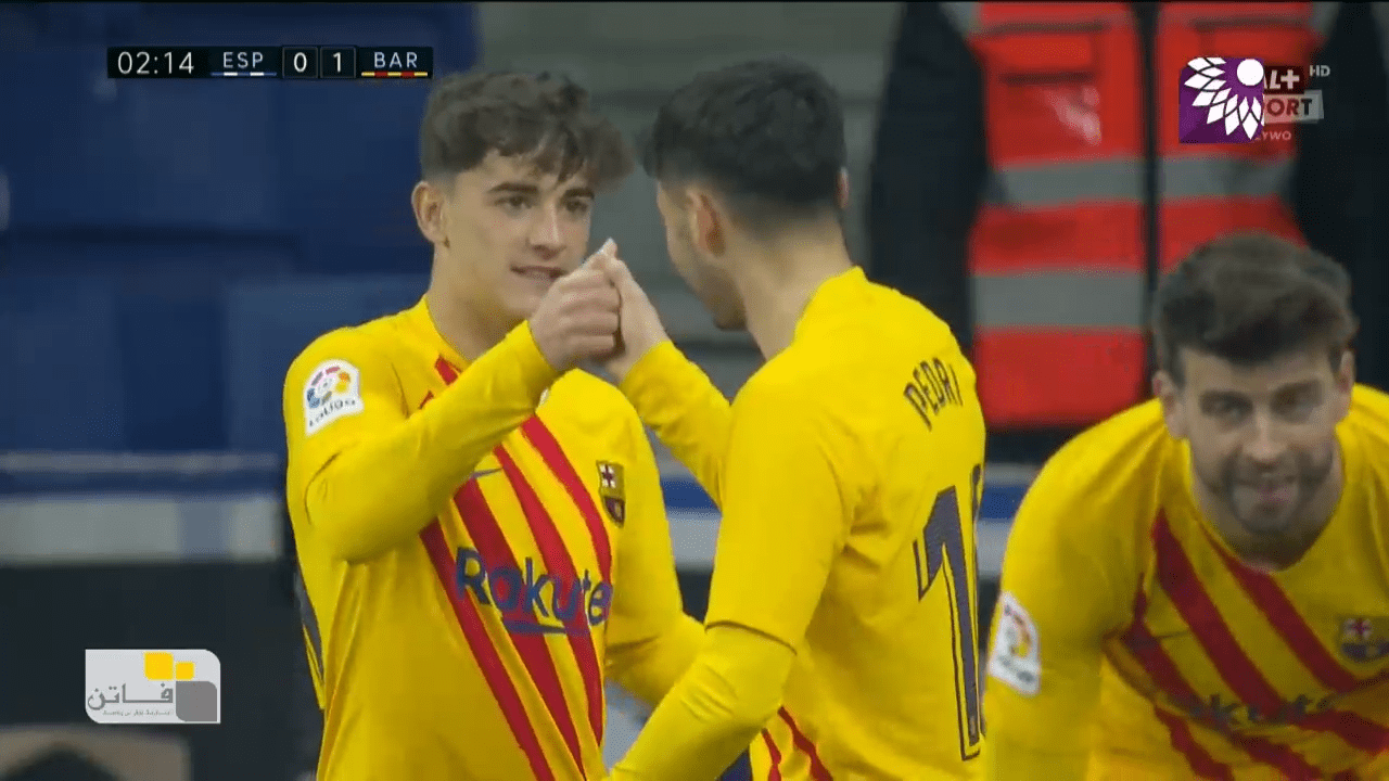 شاهد الهدف الاول (1-0) لصالح برشلونة في شباك اسبانيول