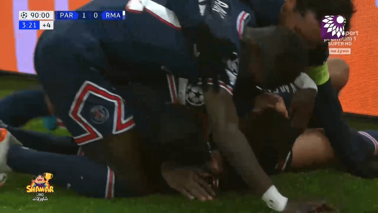 شاهد الهدف الاول (1-0) لصالح باريس سان جيرمان في شباك ريال مدريد