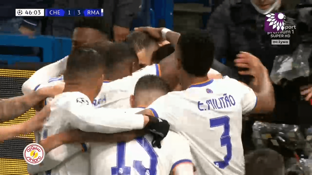 شاهد الهدف الثالث (3-1) لصالح ريال مدريد في شباك تشيلسي