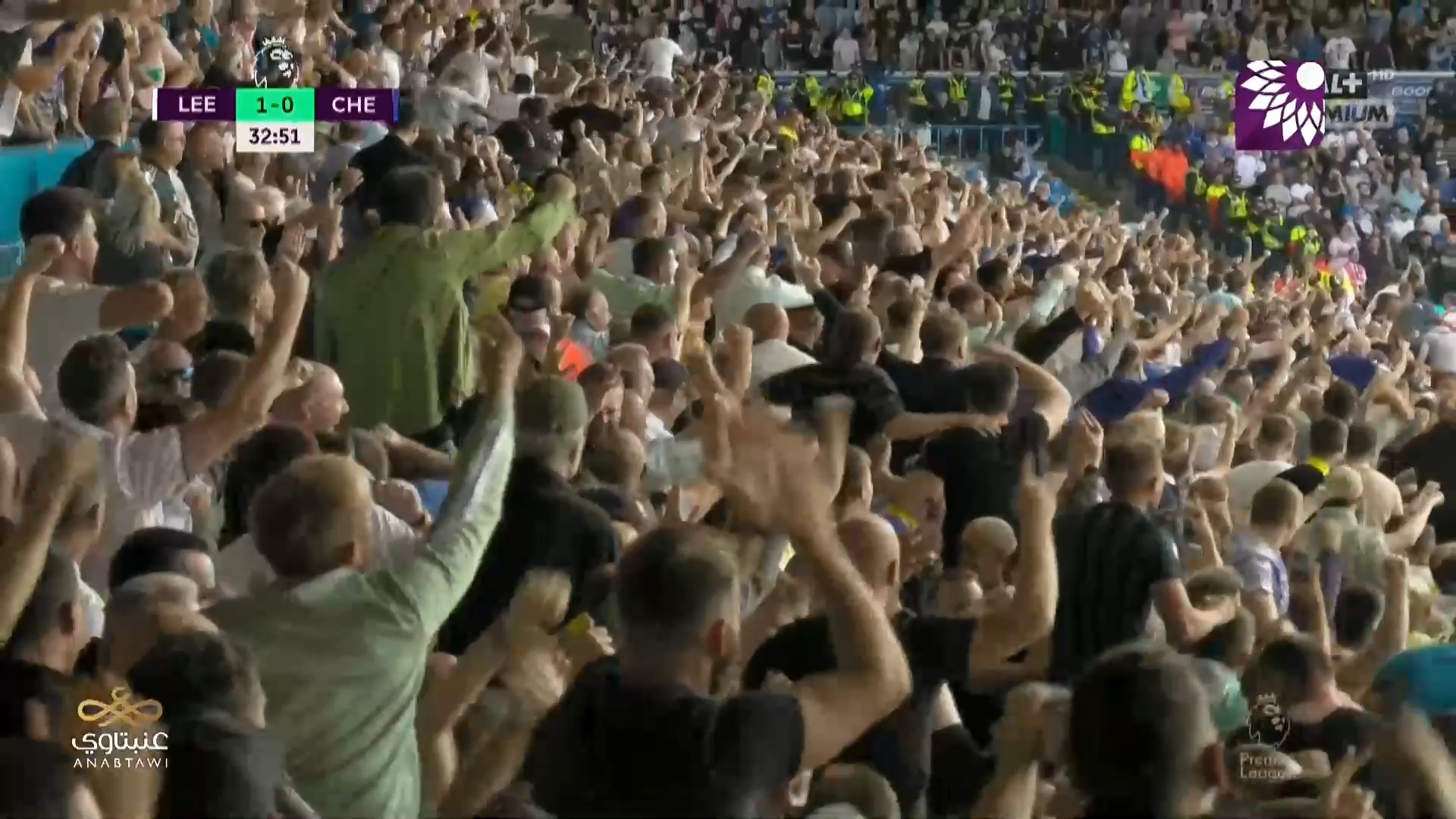 شاهد الهدف الأول (1 – 0) لصالح ليدز يونايتد في شباك تشيلسي