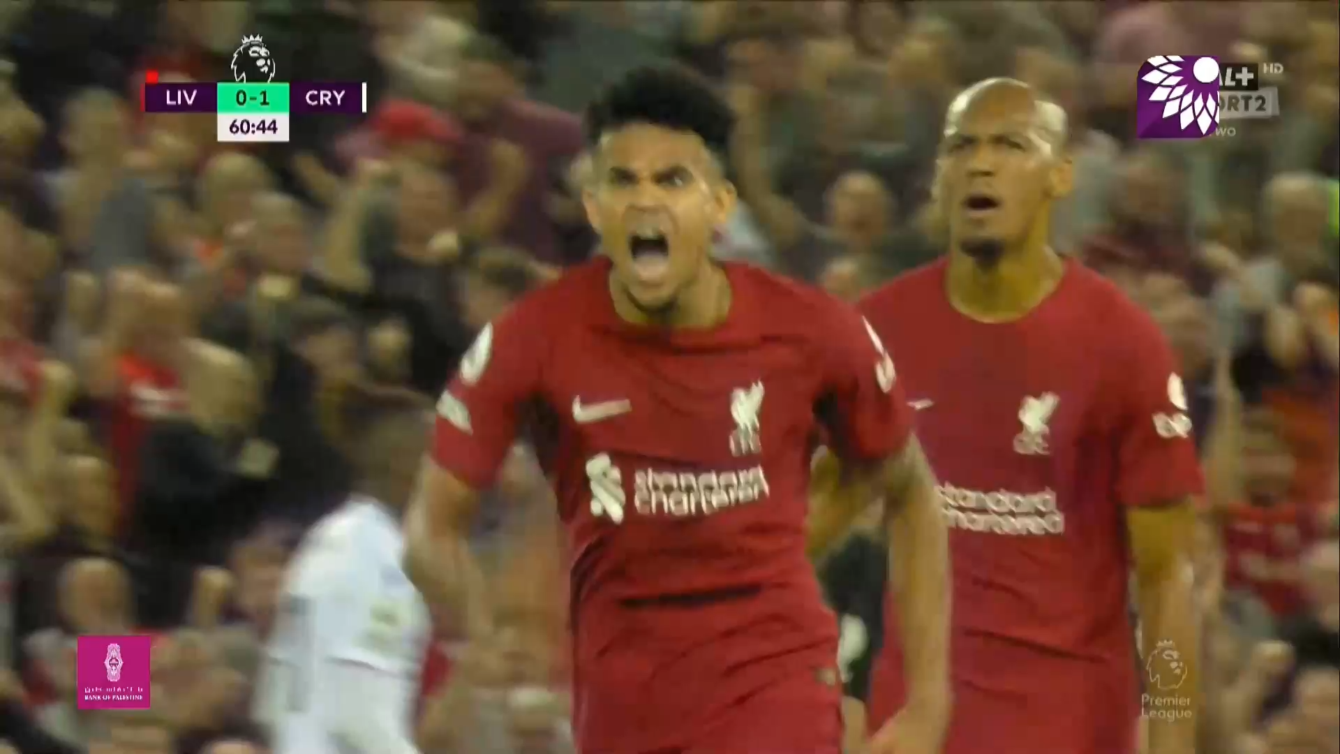 شاهد هدف التعادل (1-1) لصالح ليفربول في شباك كريستال بالاس