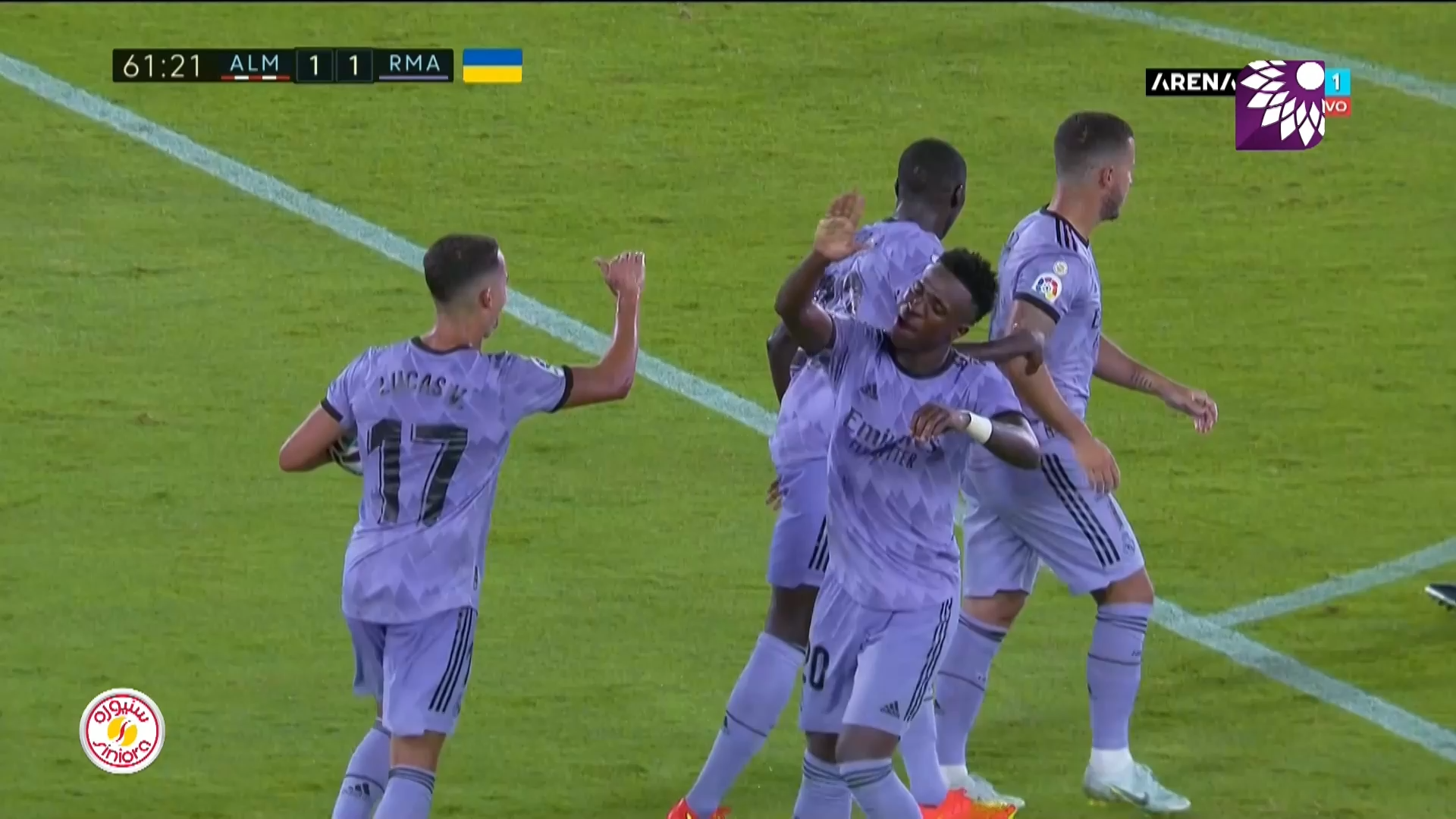 شاهد هدف التعادل (1-1) لصالح ريال مدريد في شباك الميريا