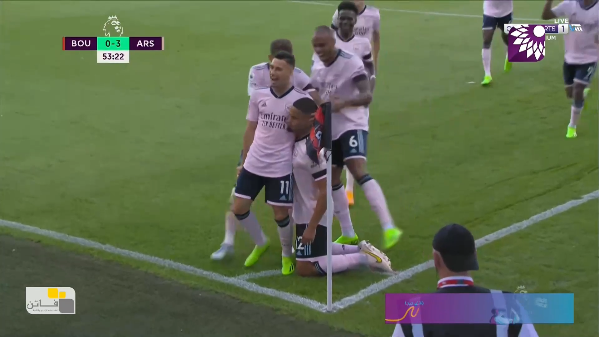 شاهد الهدف الثالث (3-0) لصالح ارسنال في شباك بورنموث