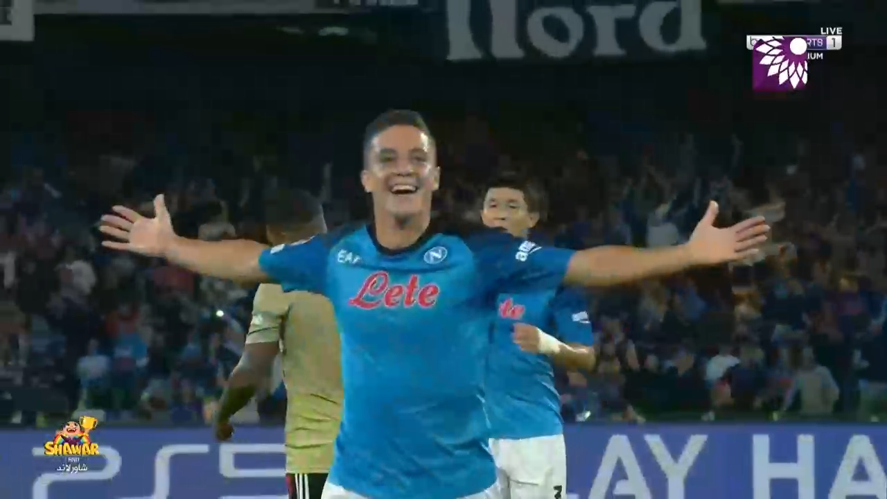 شاهد الهدف الثاني (2-0) لصالح نابولي في شباك أياكس أمستردام