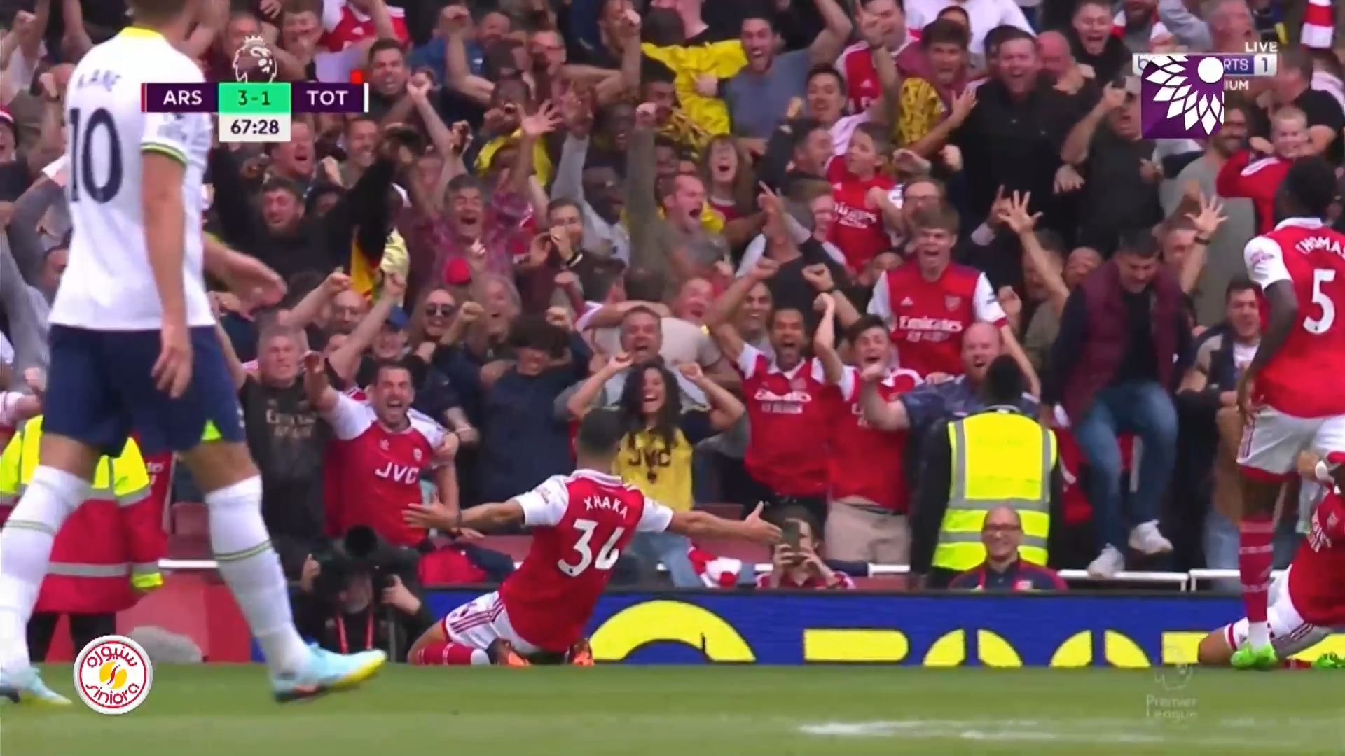 شاهد الهدف الثالث (3-1) لصالح آرسنال في شباك توتنهام هوتسبير